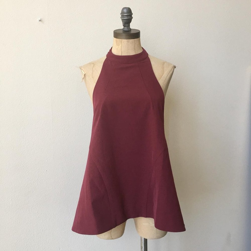 GLAM HALTER BACKLESS TOP BY NUDE